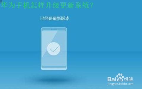 华为手机怎么升系统